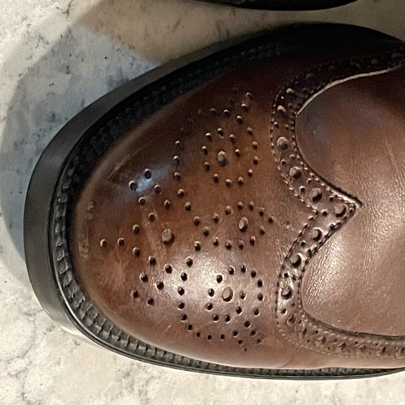 $795 Tod’s Brogues in med brown, size 11 all calf leather will age beautifully! - Picture 2 of 15